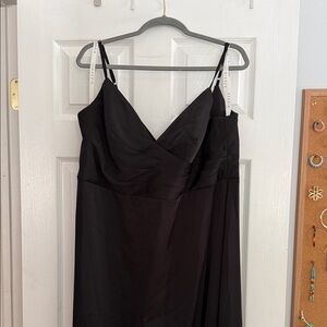 Azazie Strapless Black Dress